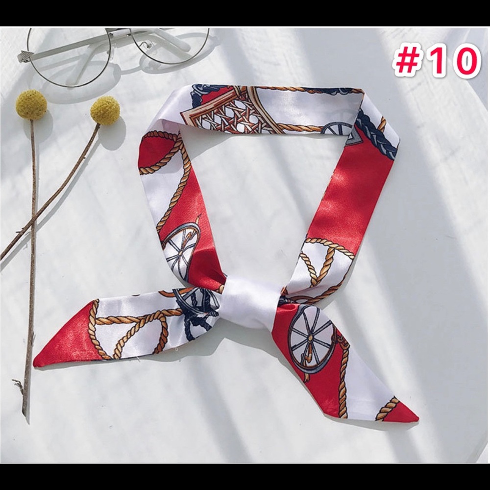 Boho Holiday Cozy Beach Silky Twilly Scarf Wrap